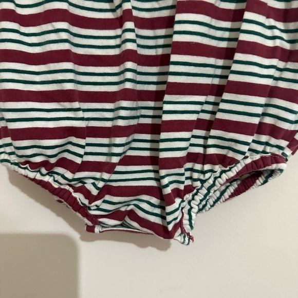 RUFFLE Butts 3/6 Months Peppermint Stripped Waterfall Bubble Romper - Picture 4 of 7